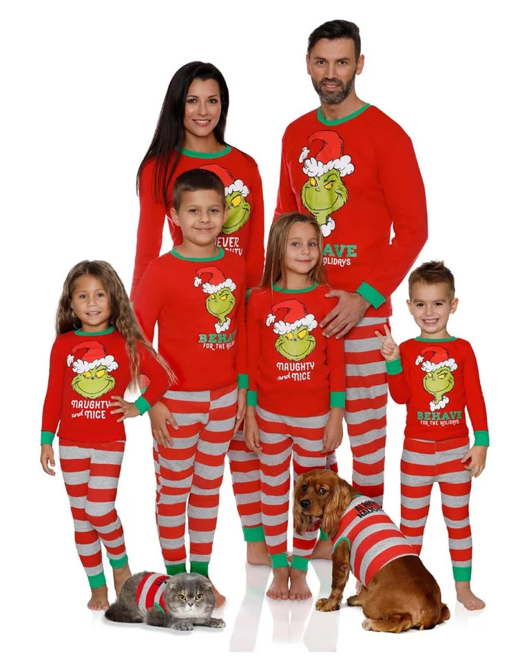 Grinch Family Pajamas