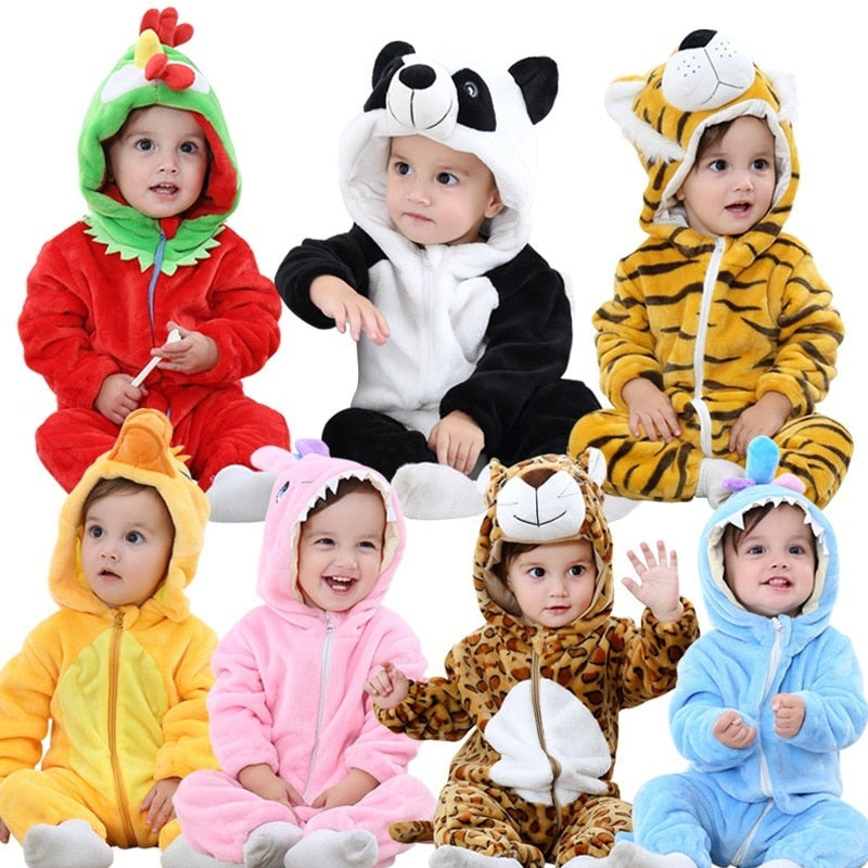 Infant Romper Baby Boys Girls Jumpsuit Newborn Bebe Clothing Hooded Toddler Baby Clothes Cute Panda Romper Baby Costumes