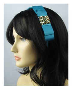 Ladies bow headband w/spikes