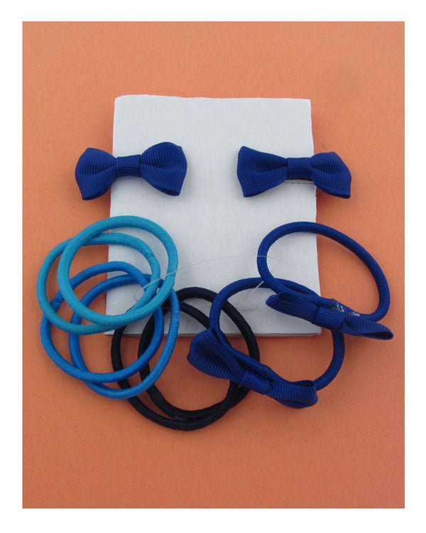 Bow clip and rubber band set