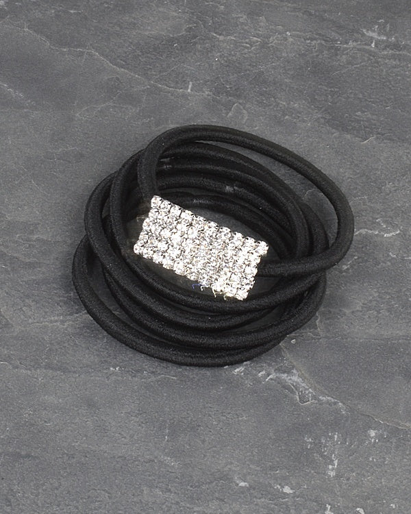 Crystal Studded Multi Strand Hair Rubber Band