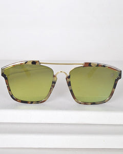 Printed Frame Wayfarer Sunglasses
