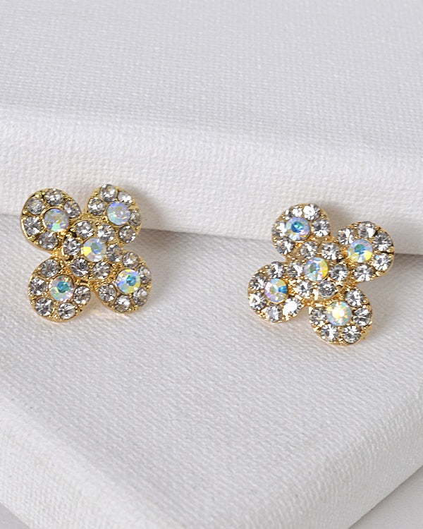 Floral Pattern Stud Earrings