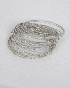 Textured Metallic Bangles