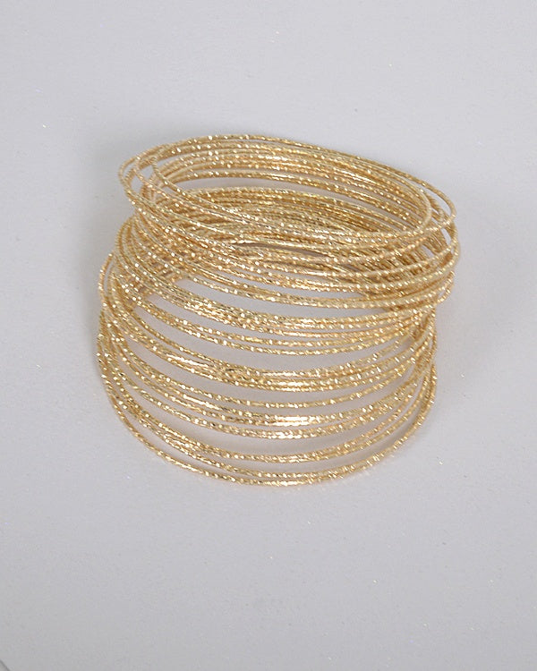 Textured Metallic Bangles