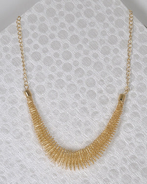 Spring Design Necklace with Curb Chain