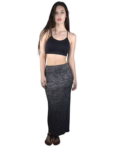 Slim Fit Side Slit Maxi Skirt