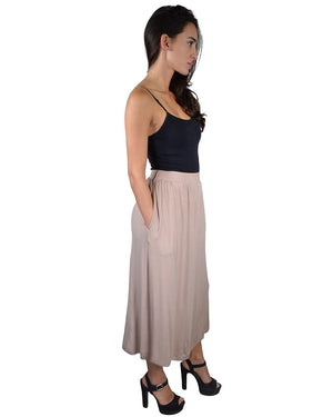 Solid Ankle Length Flared Palazzo Pants