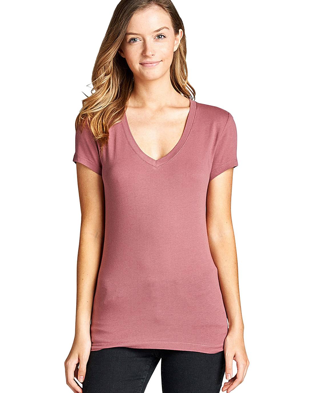Stretchy short sleeves top