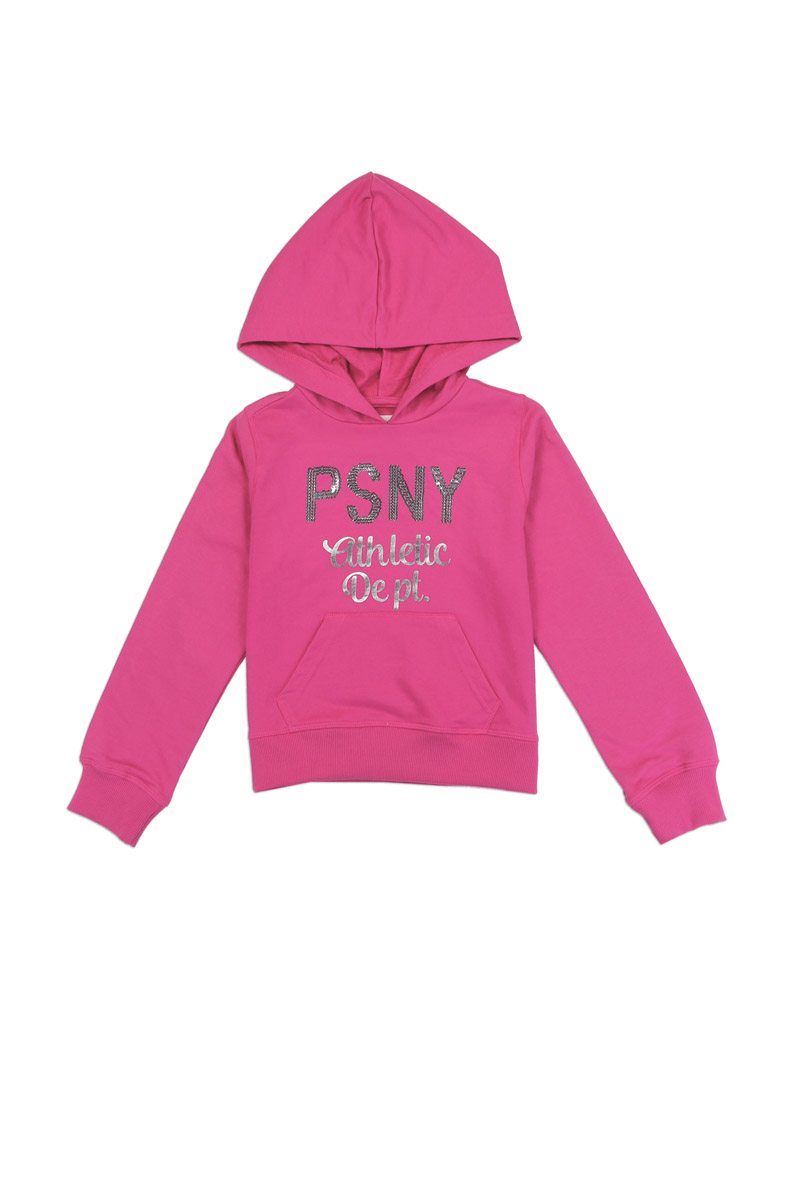 Girls aéropostale 7-14 hooded  french terry sweatshirt with sequin logo
