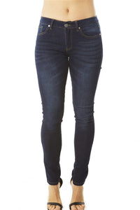 Ladies fashion fitted skinny jeans