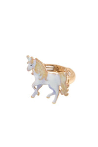 White unicorn stretch ring