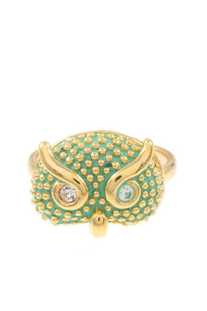 Dotted owl accent mid ring