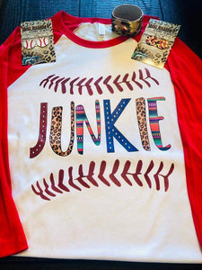 Baseball Junkie Raglan