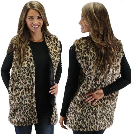 Leopard Fur Vest