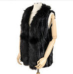 Faux Fur Collar Vest 