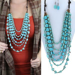 Layered Turquoises Necklace